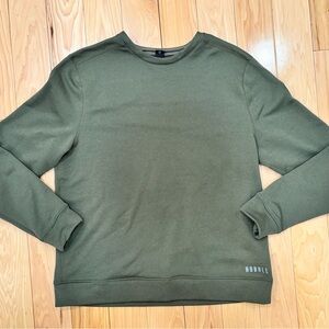 NOBULL Men's Classic Green Crewneck Sweater